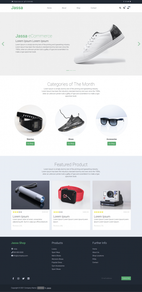 تطوير موقع التجارة الإلكترونية Laravel الخاص بك