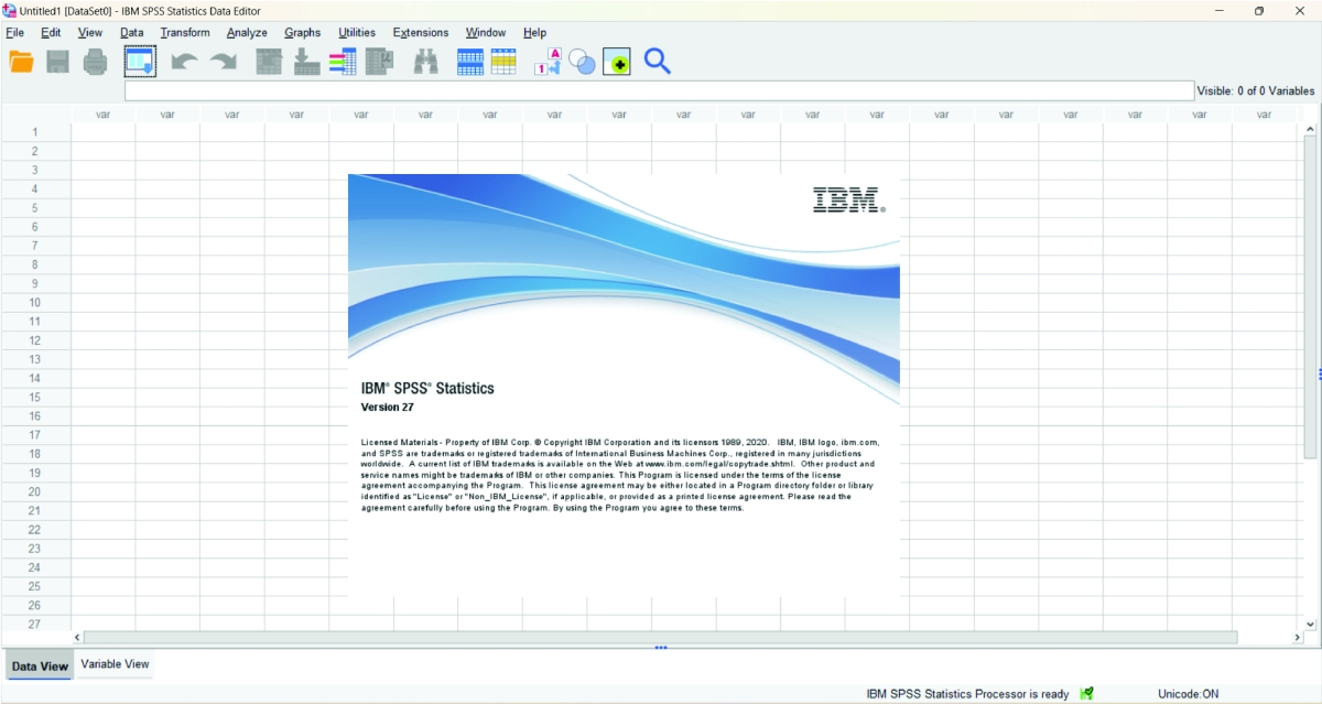 تحليل البيانات عن طريق SPSS
