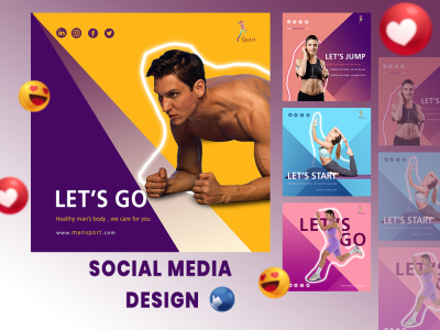 سأقوم بتصميم بنرات سوشيال ميديا بشكل احترافي 